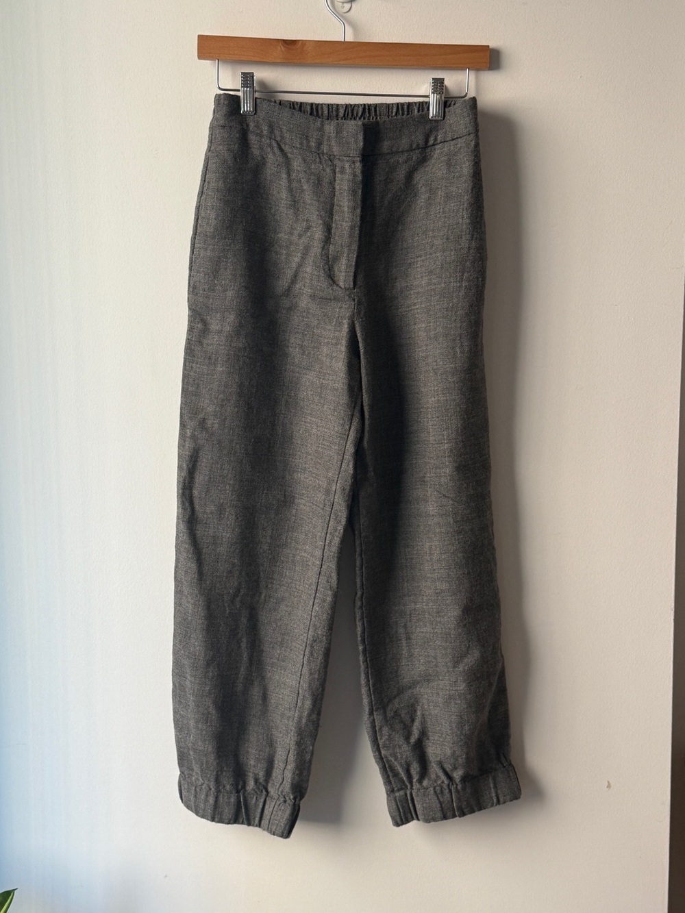 COS Men's Heather Gray Pull-On Trousers